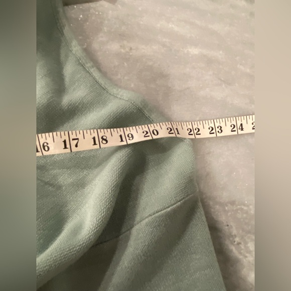 NWT Mia & Tess One Size Sage Green Shawl Collar Soft Knit Wrap Vest Duster - Picture 7 of 11